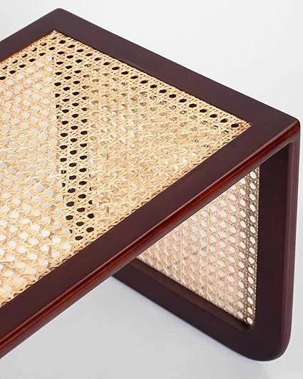 The Woven Rattan Nesting Tables | Handcrafted Set