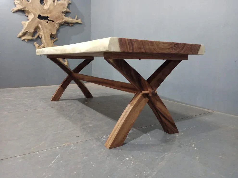 The Artisan Live Edge Dining Table | Solid Sheesham