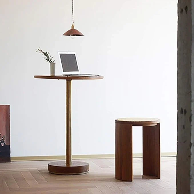 The Mid-Century Rattan Bar Stool | Natural Finish