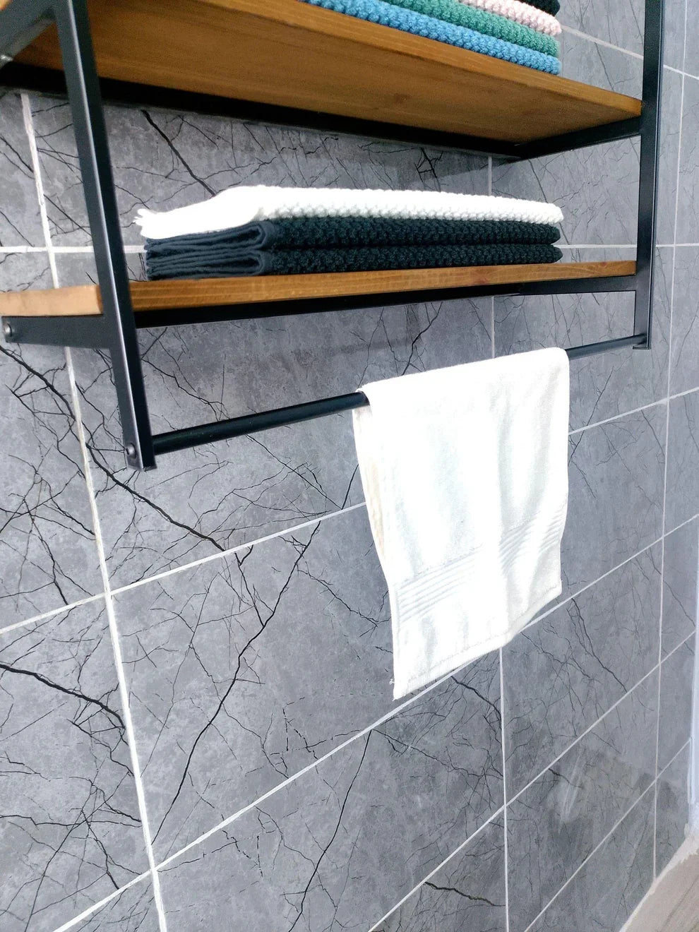 The Drying Bar Wall Towel Rack | Metal or Wood