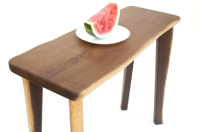 The Studio Live Edge Desk & Bench Set | Sheesham