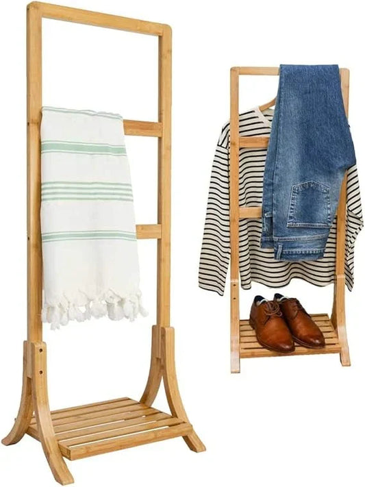 The Bamboo Towel & Clothes Rail | Freestanding