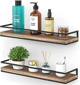 The Rustic Wall Shelf Duo | Set of 2 Wood Shelves