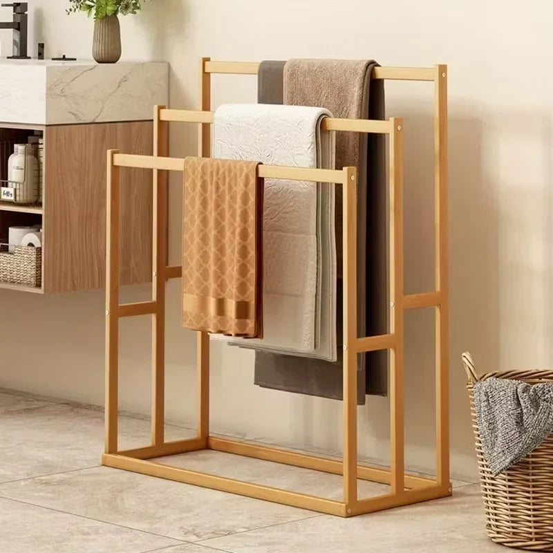 The Bamboo Three-Tier Towel Stand | Freestanding