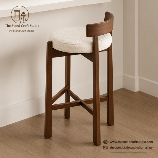 The Minimalist Wooden Counter Stool | Solid Wood