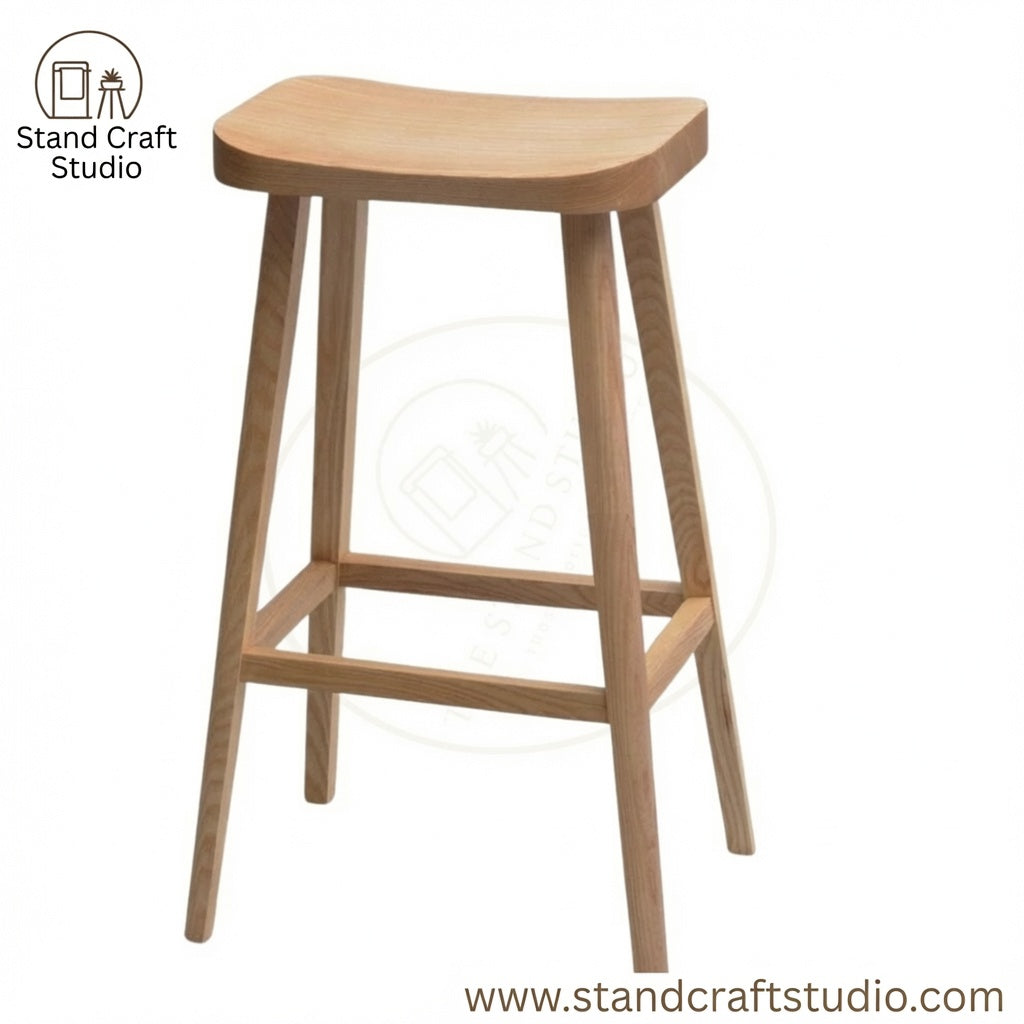 The Minimalist Wooden Bar Stool | Kitchen & Bar