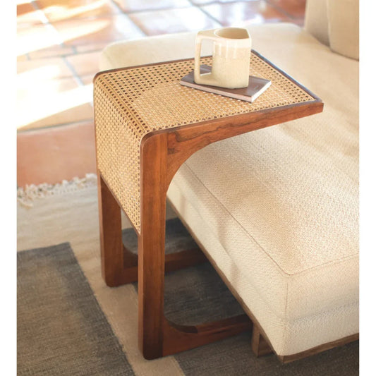 The Compact End Table | Lacquered Sheesham
