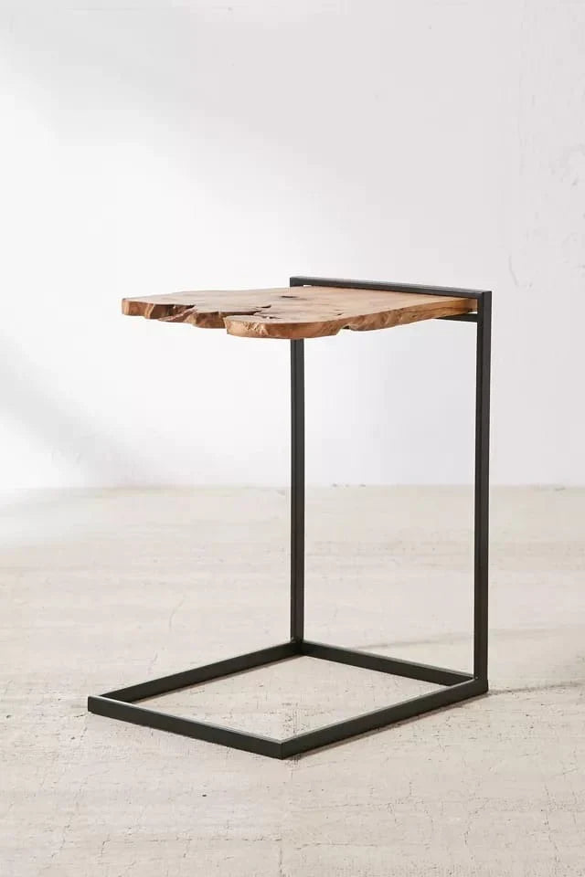 The Edge Side Table | Live Edge Sheesham