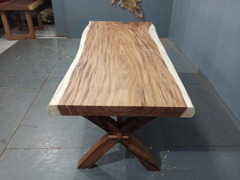 The Artisan Live Edge Dining Table | Solid Sheesham
