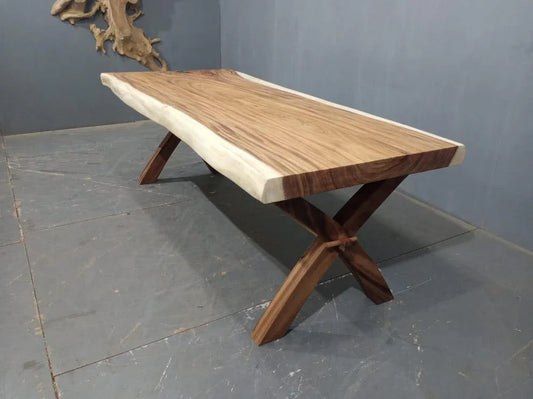 The Artisan Live Edge Dining Table | Solid Sheesham