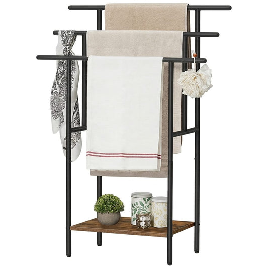 The Foundry Three-Tier Towel Rack | Industrial Storage