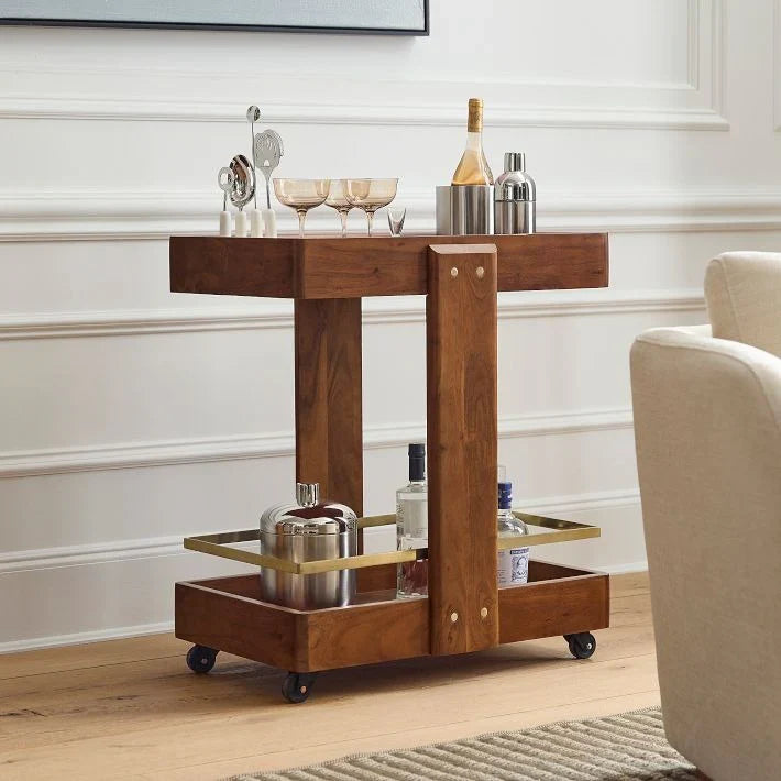 The Craft Cart | Two-Tier Wooden Storage