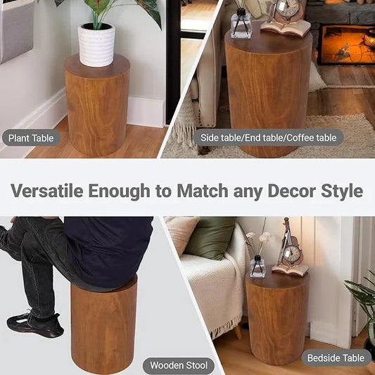 The Stump Side Table | Handcrafted Rustic Sheesham