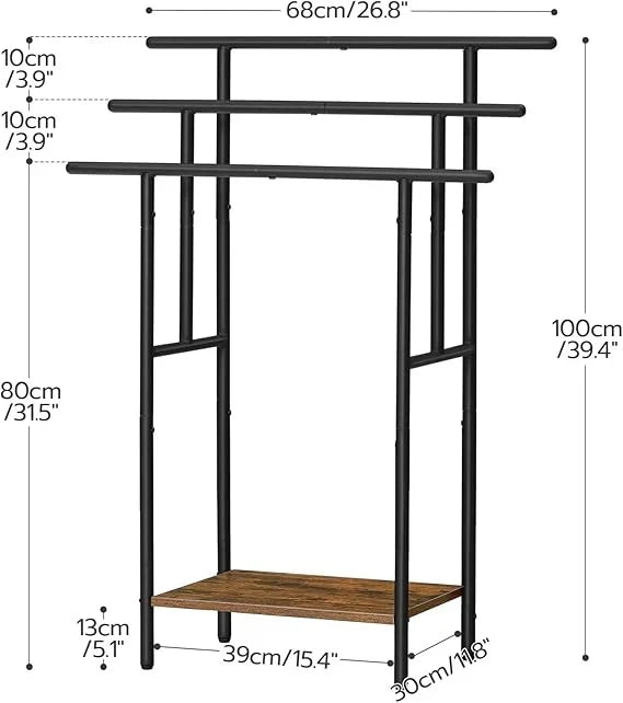 The Tall Stepped Towel & Blanket Rack | Freestanding