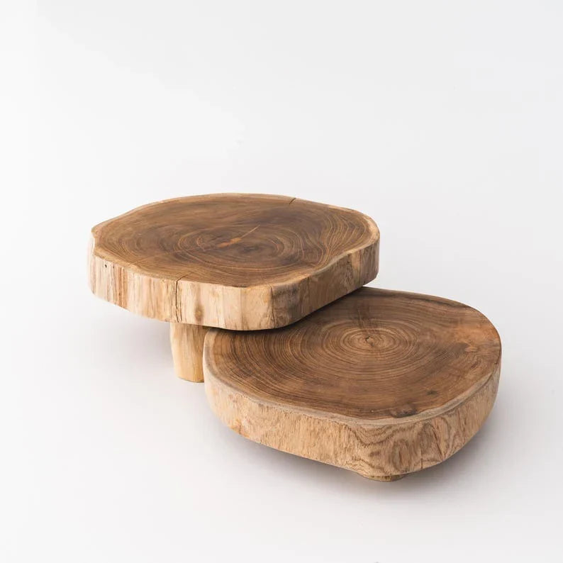 The Plinth Display Riser | Live Edge Sheesham