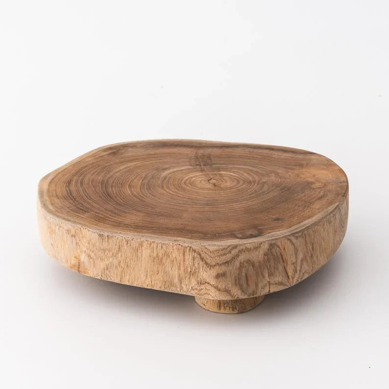 The Plinth Display Riser | Live Edge Sheesham