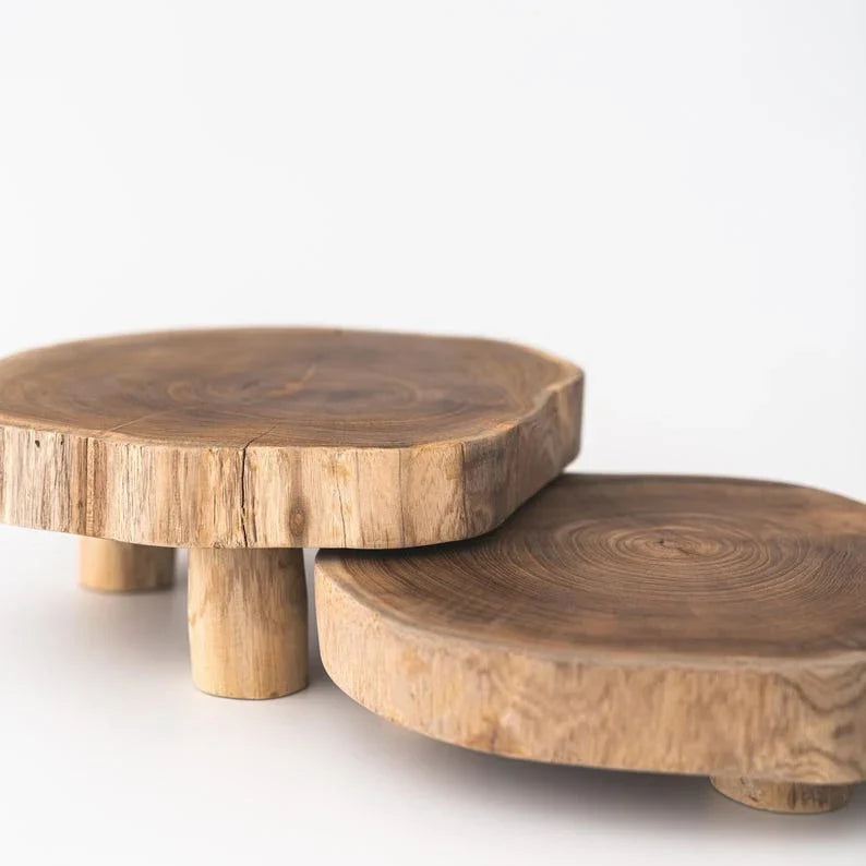 The Plinth Display Riser | Live Edge Sheesham