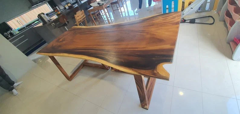 The Bespoke Live Edge Table | Solid Sheesham Wood