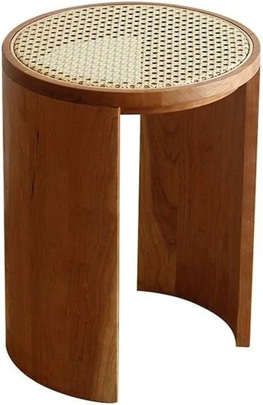 The Mid-Century Rattan Bar Stool | Natural Finish