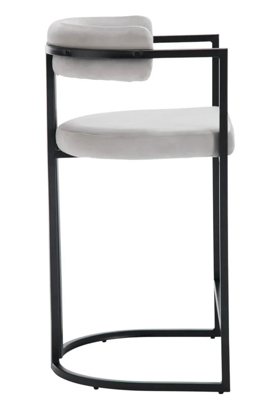 The Industrial Metal-Frame Bar Chair