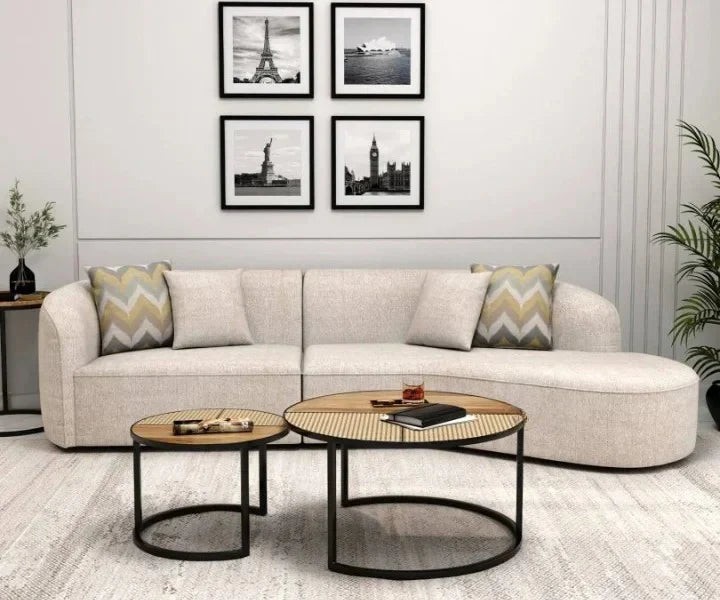 The Modern Rattan Nesting Pair | Set of 2 Coffee Tables