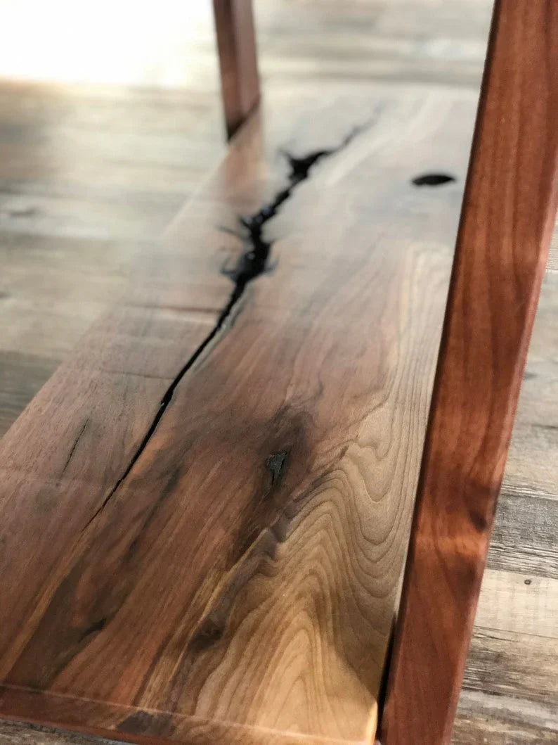 The Farmhouse Live Edge Coffee Table | Solid Sheesham