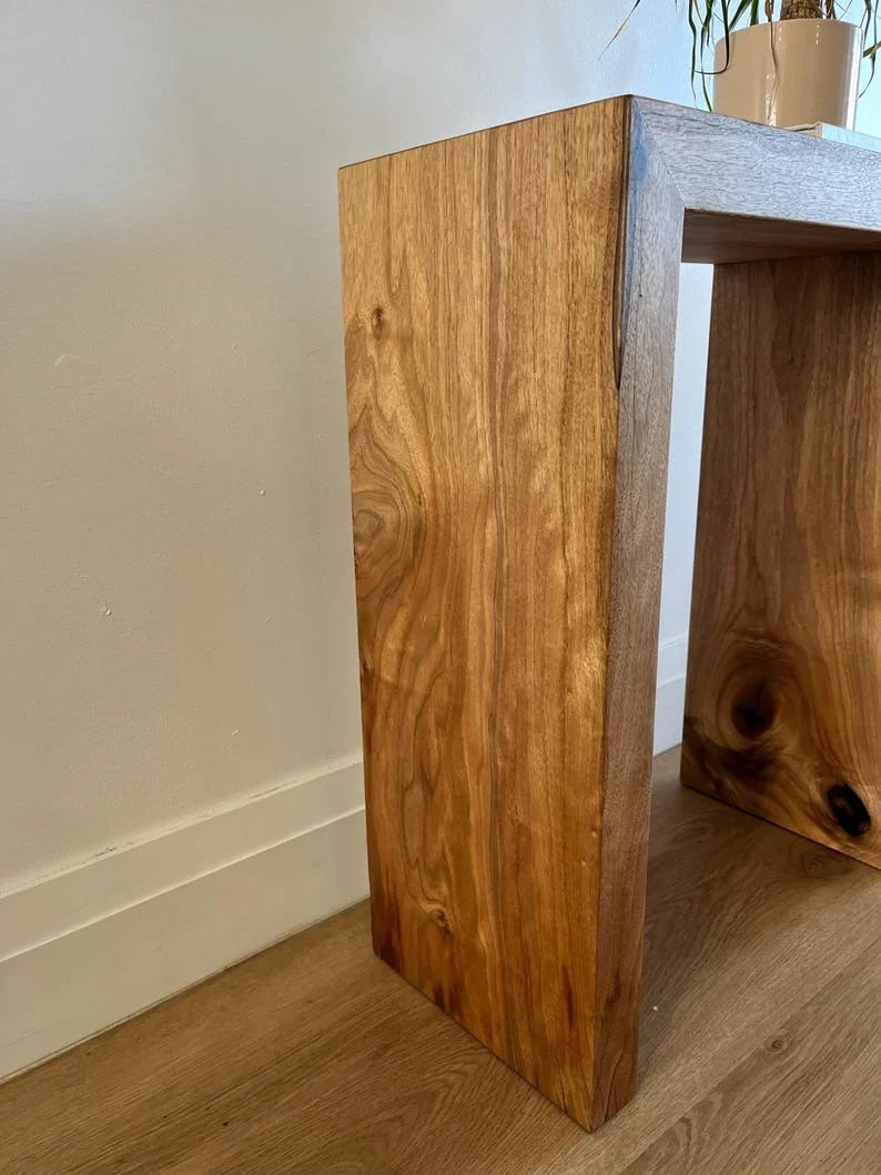 The Minimalist Waterfall End Table | Sheesham