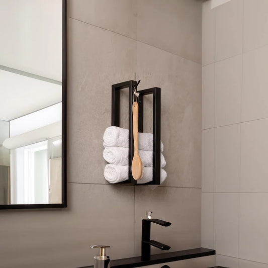 The Wall Towel & Blanket Holder | Black