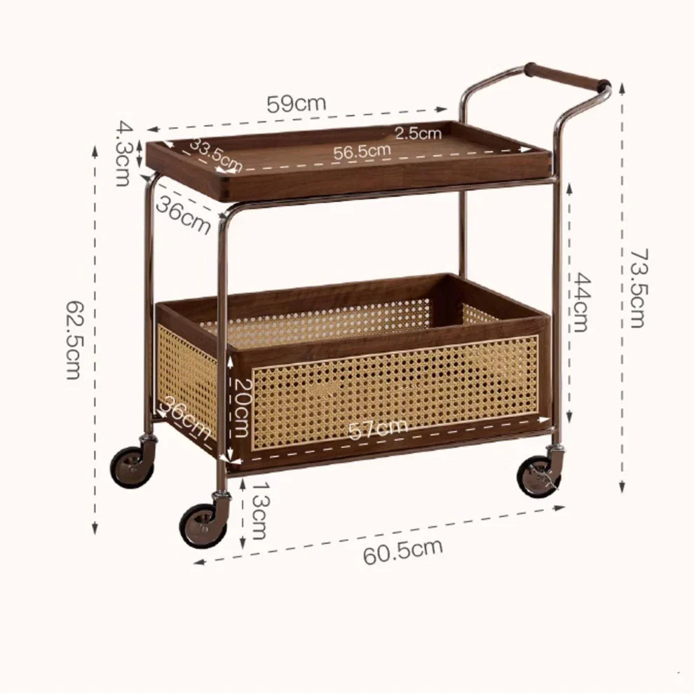 The Metro Two-Tier Trolley | Storage & Serving