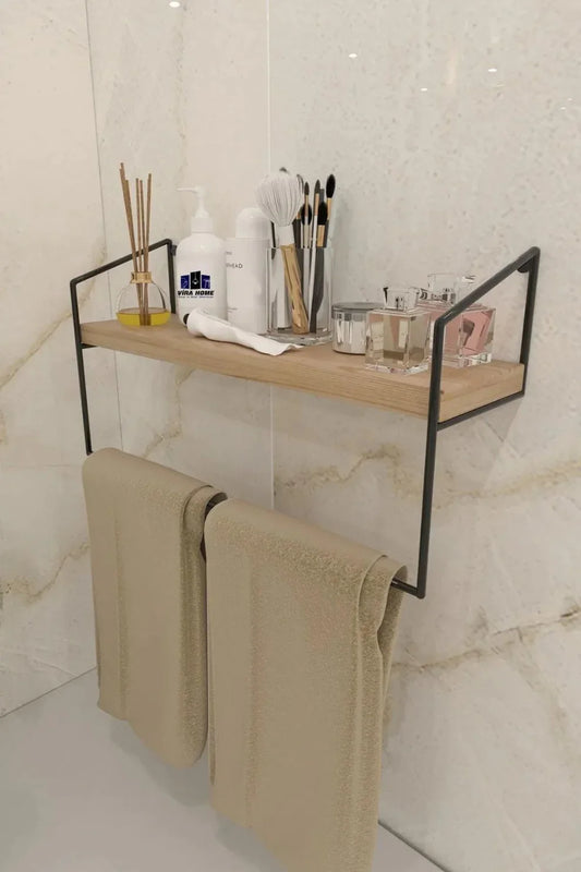 The Towel Holder with Shelf | Bathroom & Kitchen