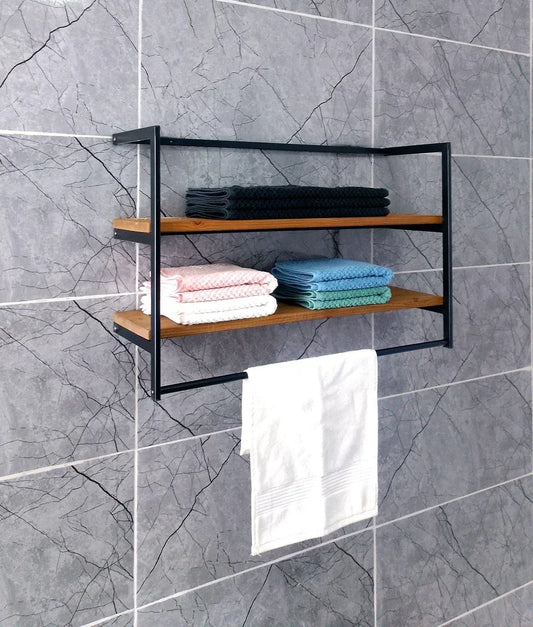 The Drying Bar Wall Towel Rack | Metal or Wood