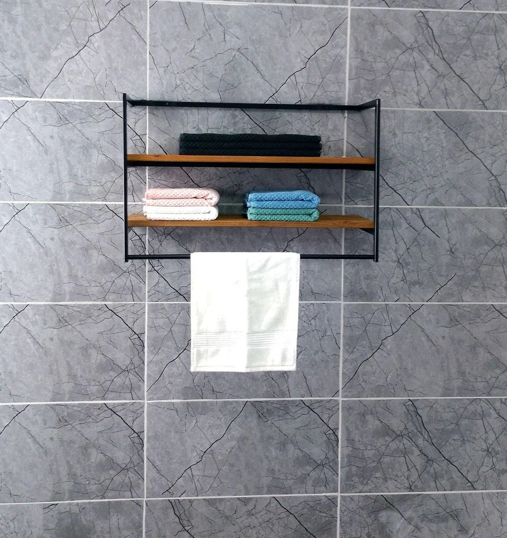 The Drying Bar Wall Towel Rack | Metal or Wood