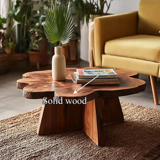 The Trunk Round Coffee Table | Live Edge Sheesham