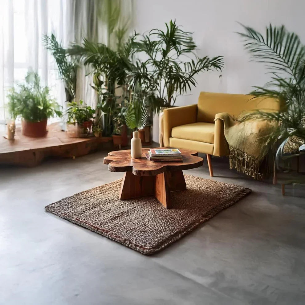 The Trunk Round Coffee Table | Live Edge Sheesham