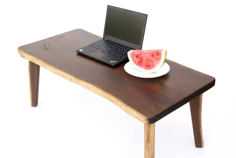 The Studio Live Edge Desk & Bench Set | Sheesham