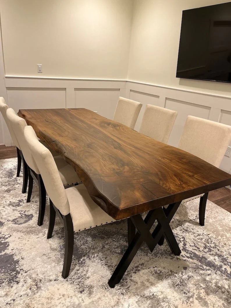 The Grand Rustic Dining Table | Solid Sheesham