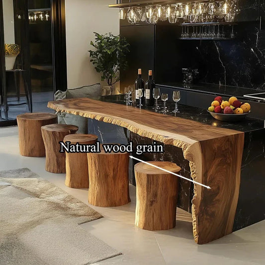 The Counter Live Edge Pub Table | Solid Sheesham