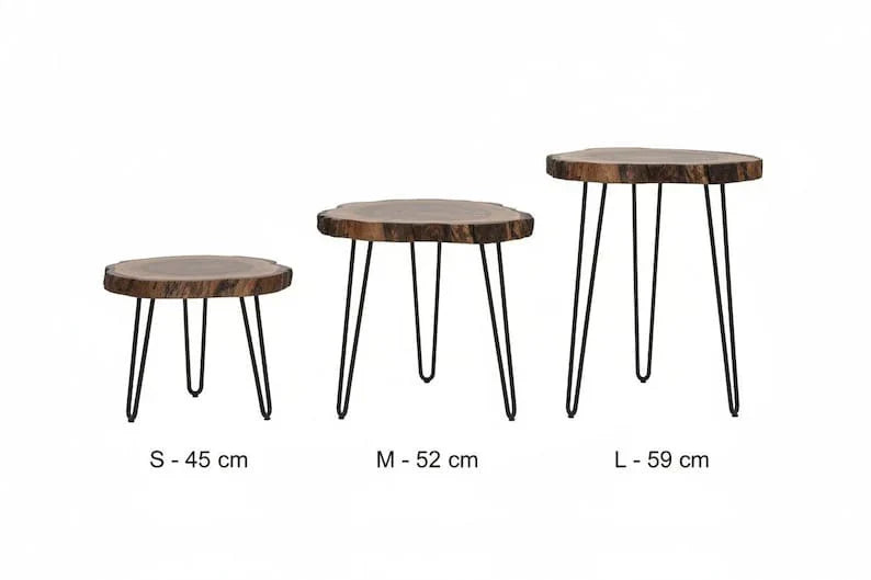 The Orchard Live Edge Coffee Table Set | Sheesham