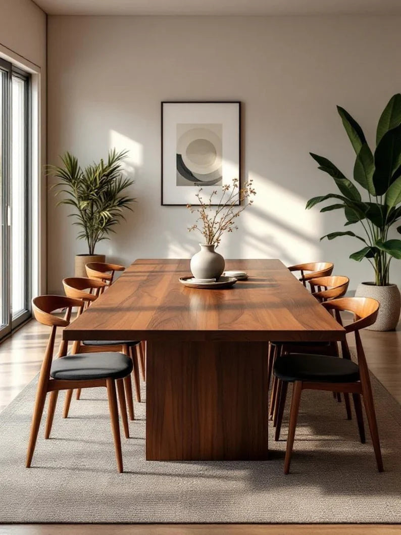 The Heritage Live Edge Dining Table | Solid Sheesham Wood