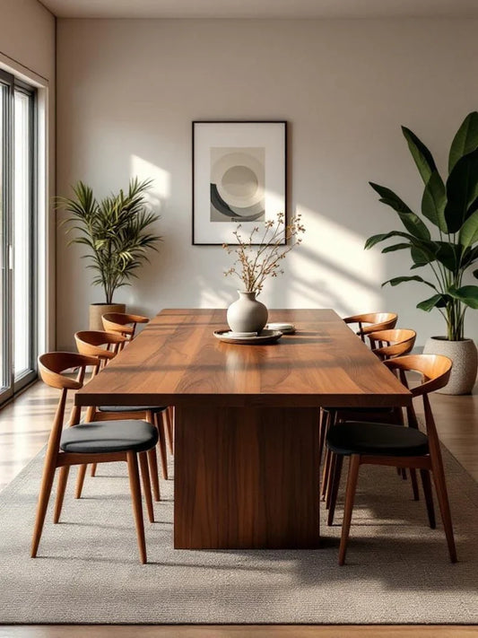 The Heritage Live Edge Dining Table | Solid Sheesham Wood