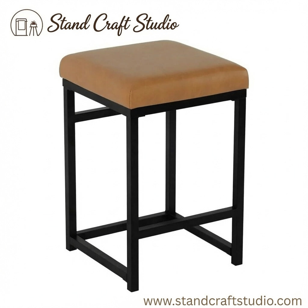 The Carmel Counter Stool | 24-Inch Backless Metal Frame